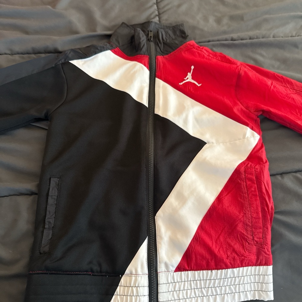 Jordan Kids Jacket - Red, Black, and White